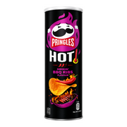 Pringles Hot & Spicy BBQ Ribs 160 g - intenzív füstös BBQ íz csípős csavarral import termékfotó Candyland Tata
