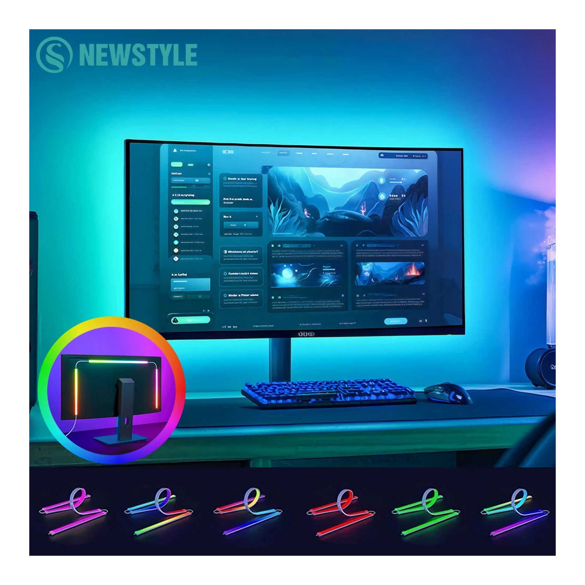 RGB gamer háttérfény szobába import termékfotó Candyland Tata - 2. kép