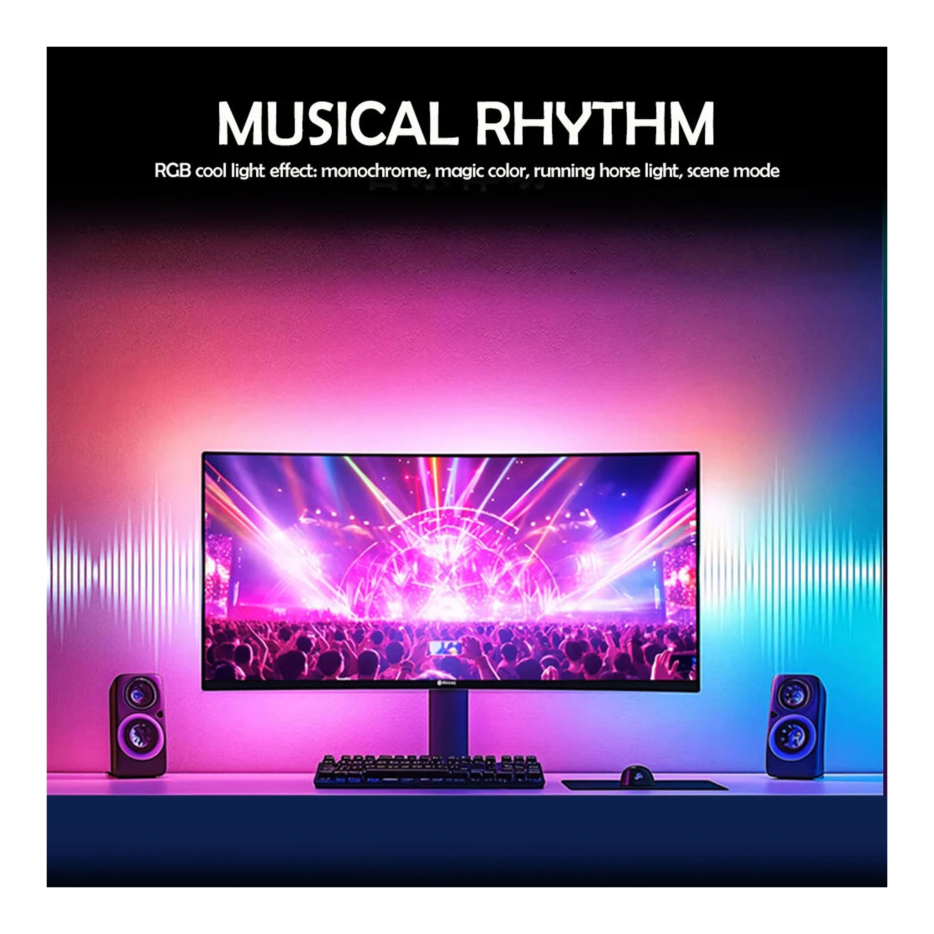 RGB gamer háttérfény szobába import termékfotó Candyland Tata - 3. kép