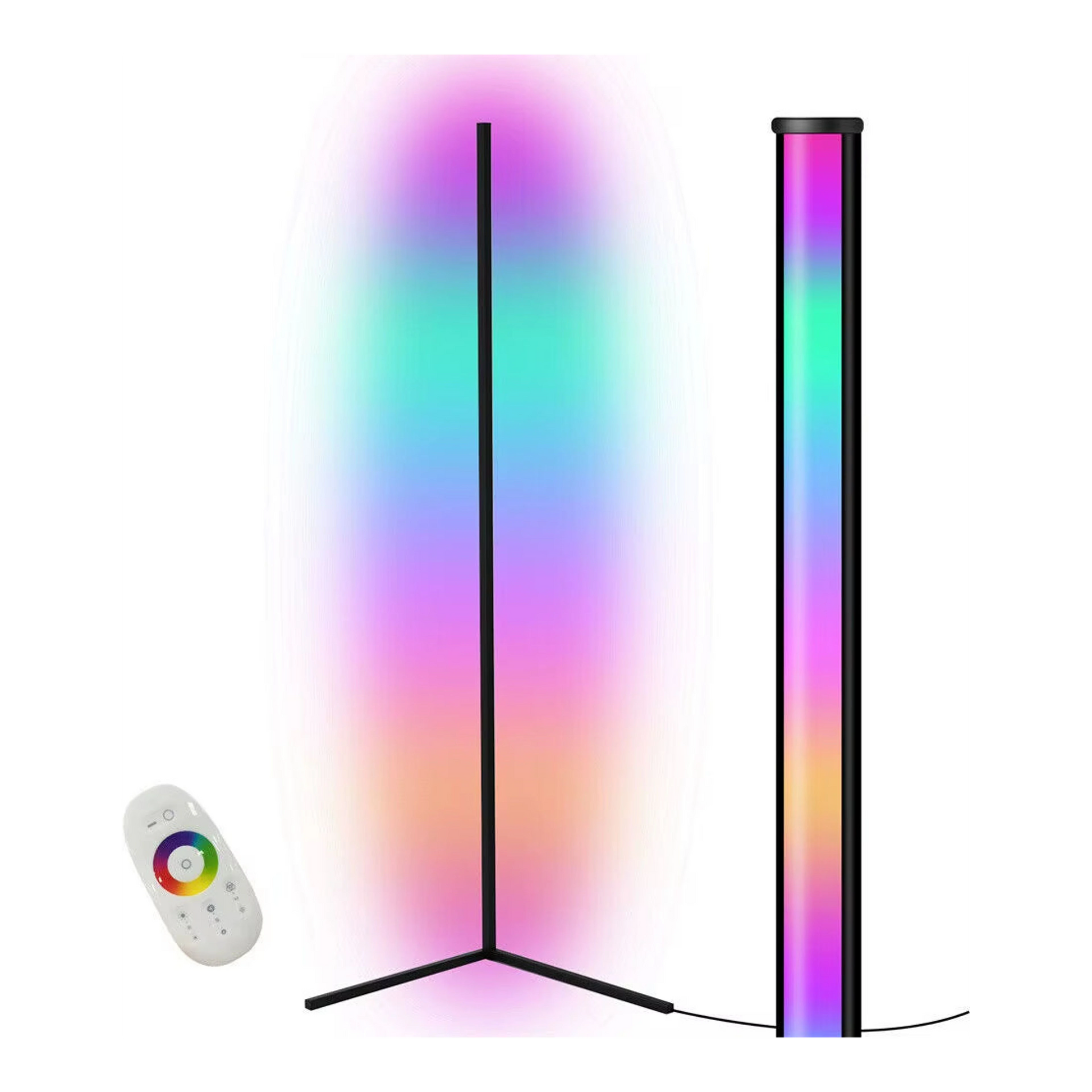 RGB sarok állólámpa gamer szobába import termékfotó Candyland Tata