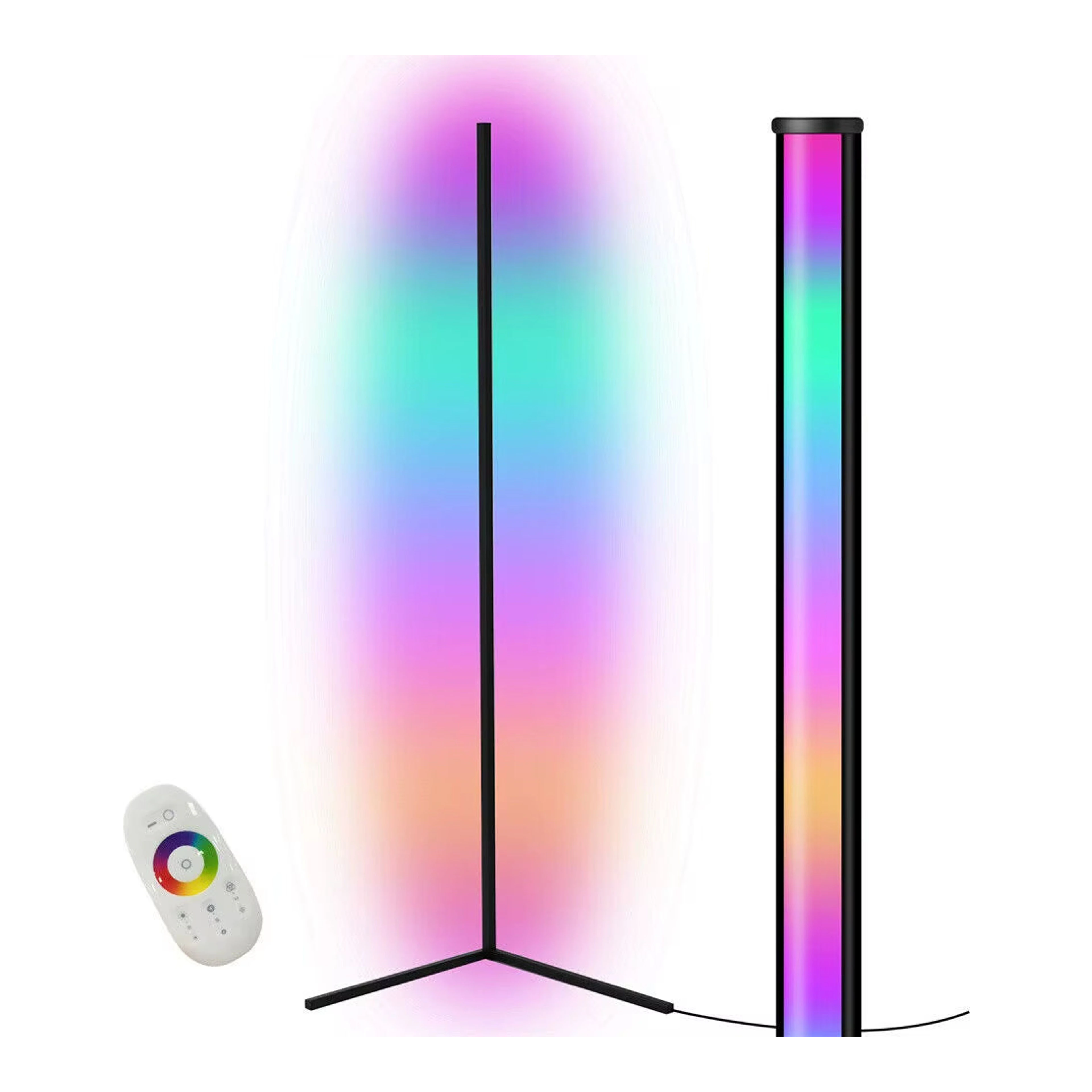 RGB sarok állólámpa gamer szobába import termékfotó Candyland Tata