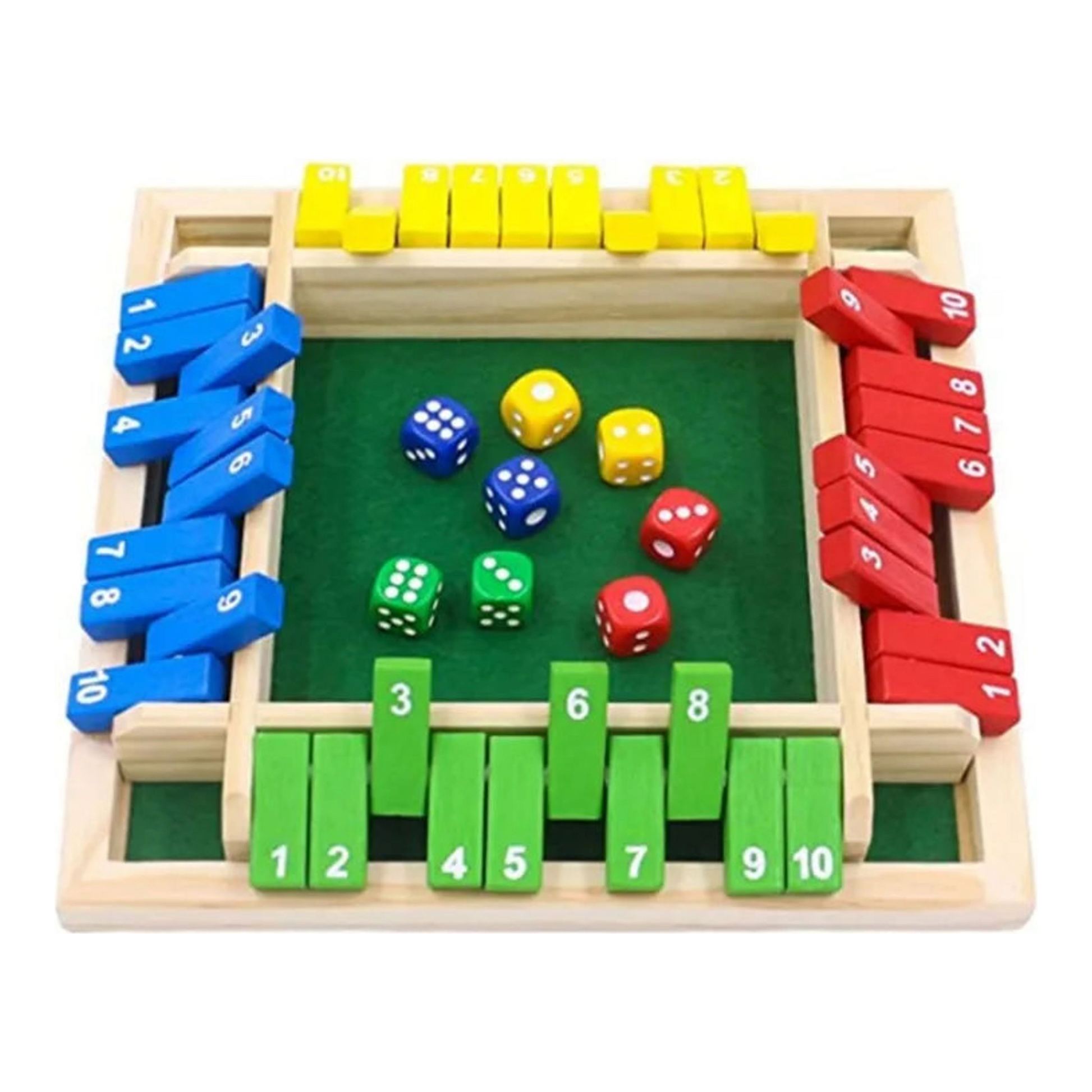 Shut the Box - fa dobókockás party játék import termékfotó Candyland Tata - 2. kép