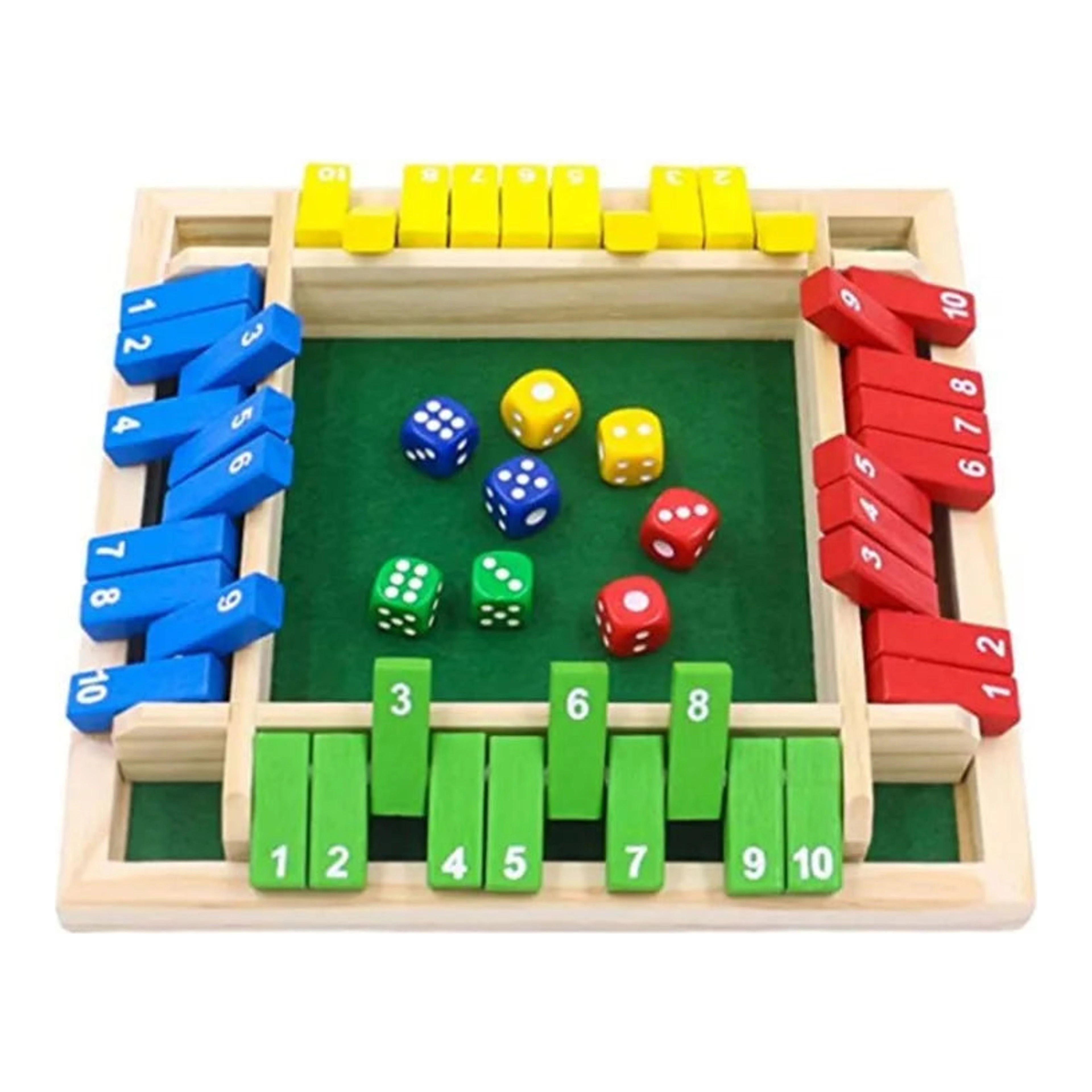 Shut the Box - fa dobókockás party játék import termékfotó Candyland Tata - 2. kép