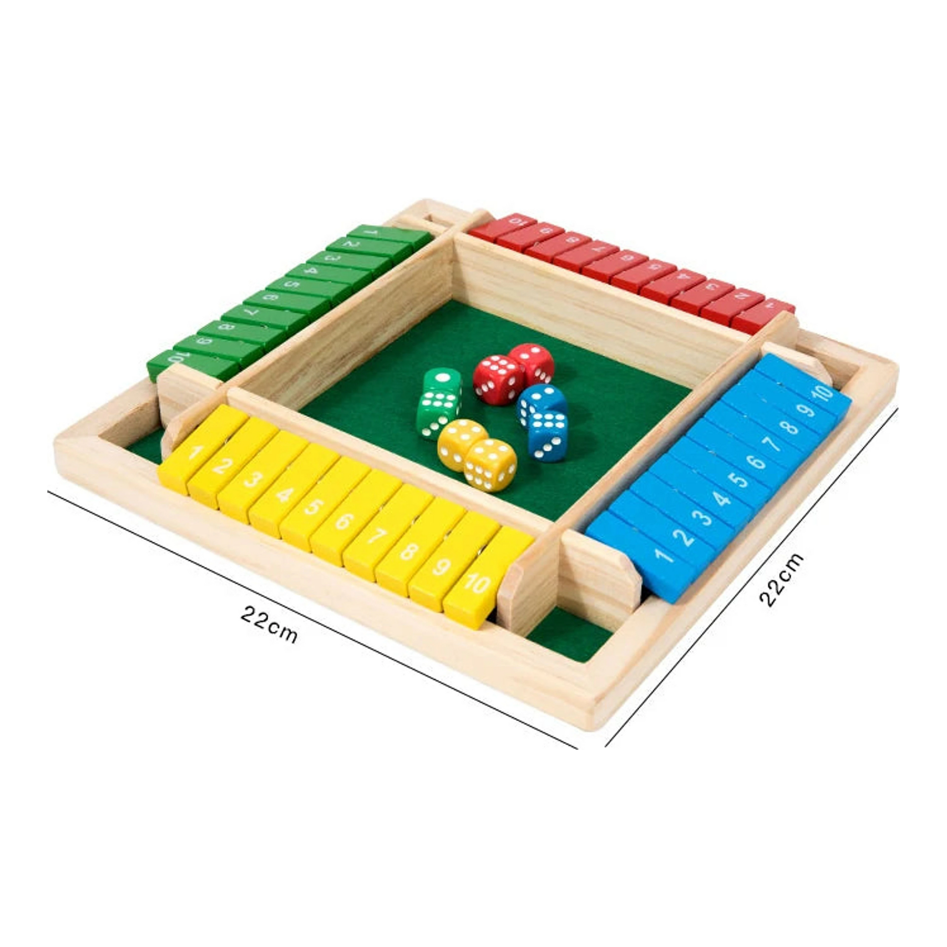 Shut the Box - fa dobókockás party játék import termékfotó Candyland Tata - 5. kép