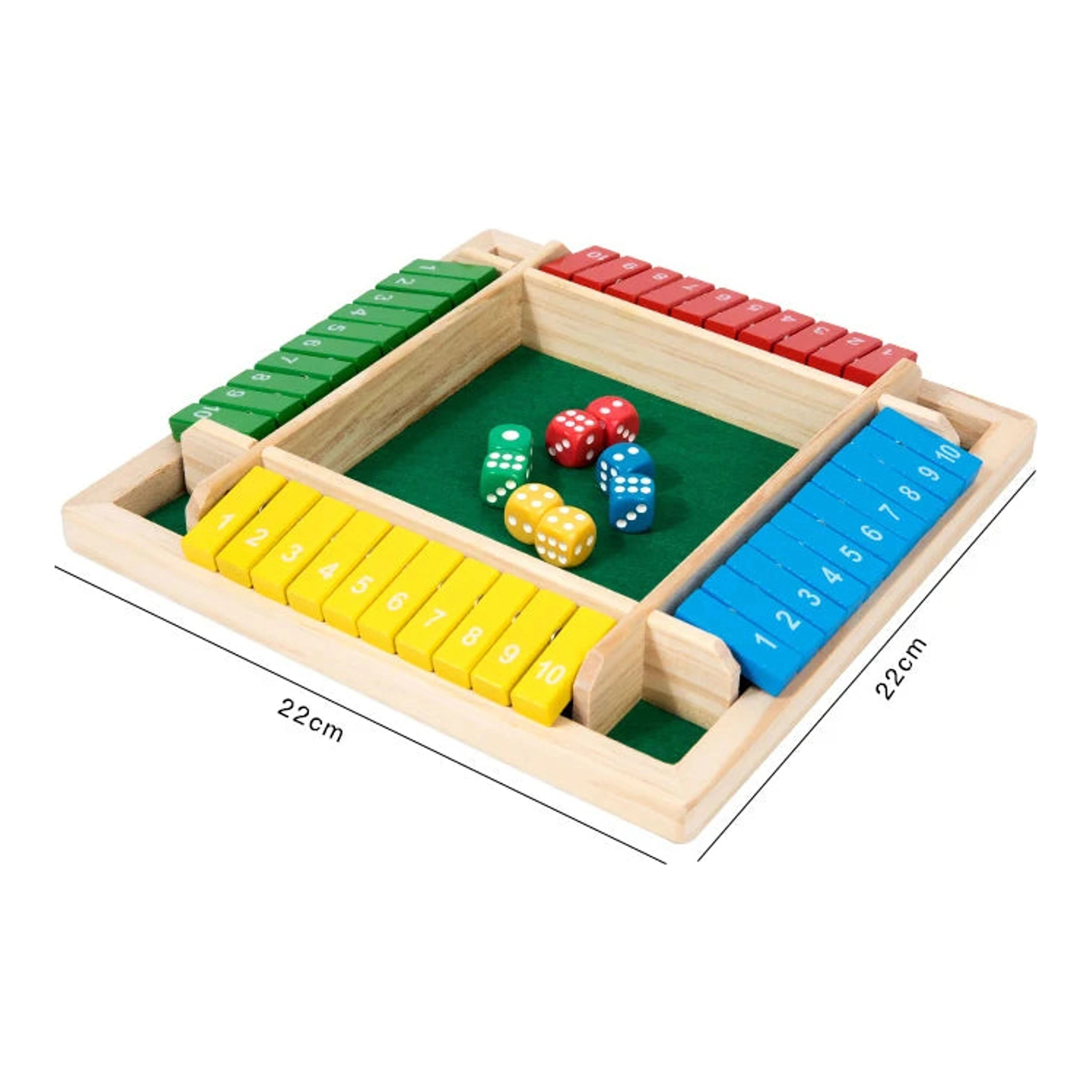 Shut the Box - fa dobókockás party játék import termékfotó Candyland Tata - 5. kép