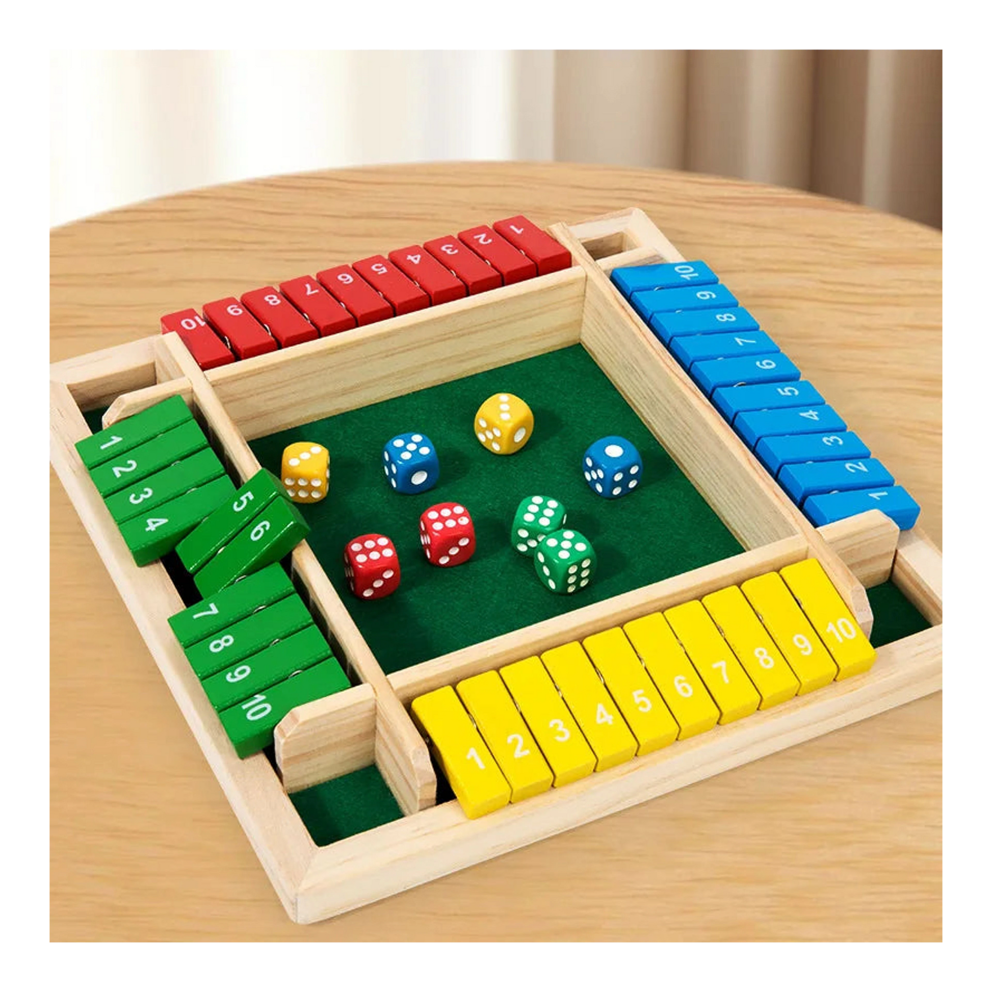 Shut the Box - fa dobókockás party játék import termékfotó Candyland Tata - 6. kép