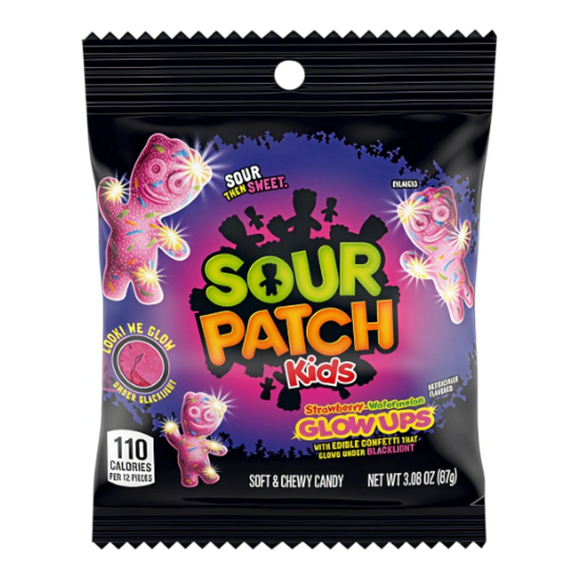 Sour Patch Kids Glow Ups Strawberry Watermelon 87 g import termékfotó Candyland Tata