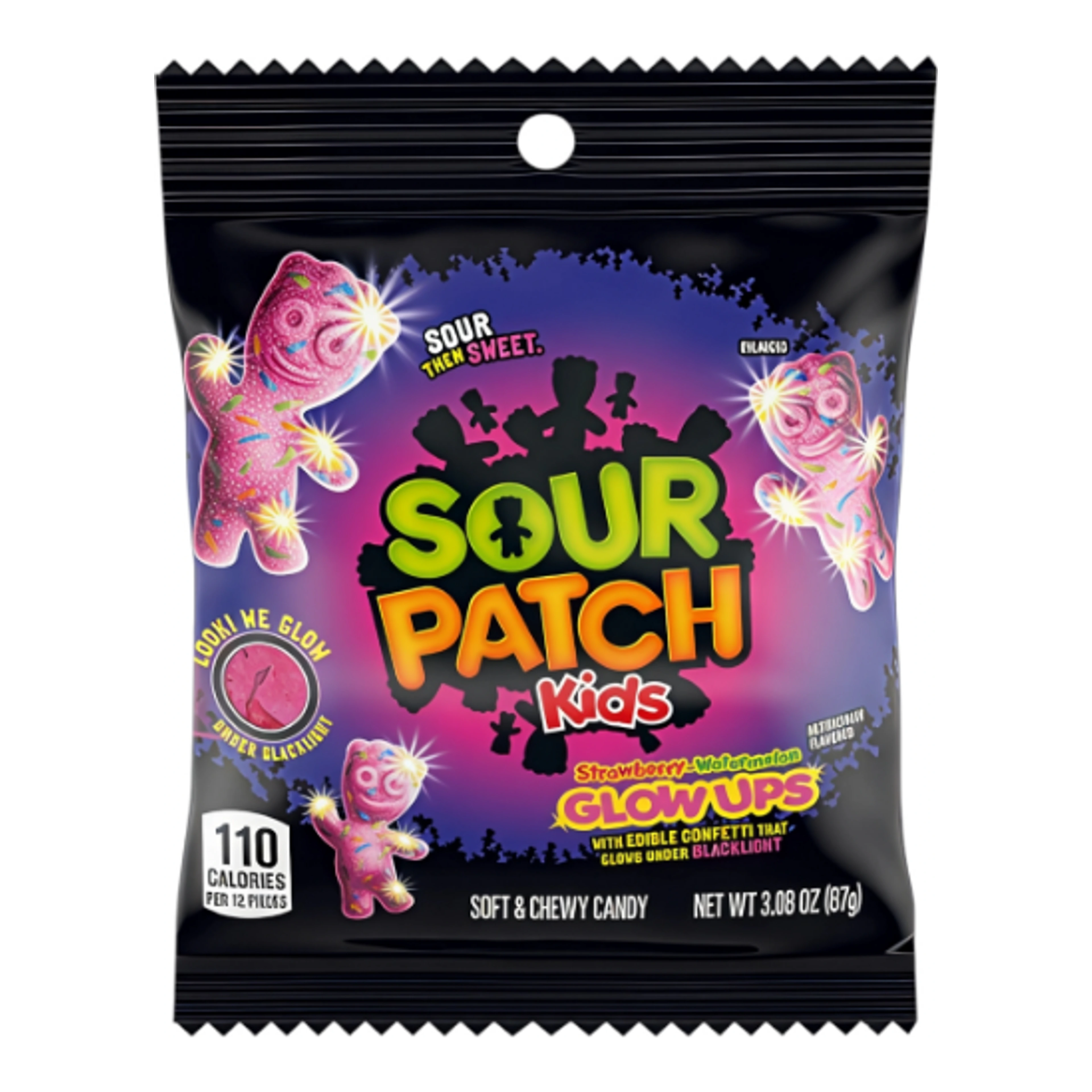Sour Patch Kids Glow Ups Strawberry Watermelon 87 g import termékfotó Candyland Tata