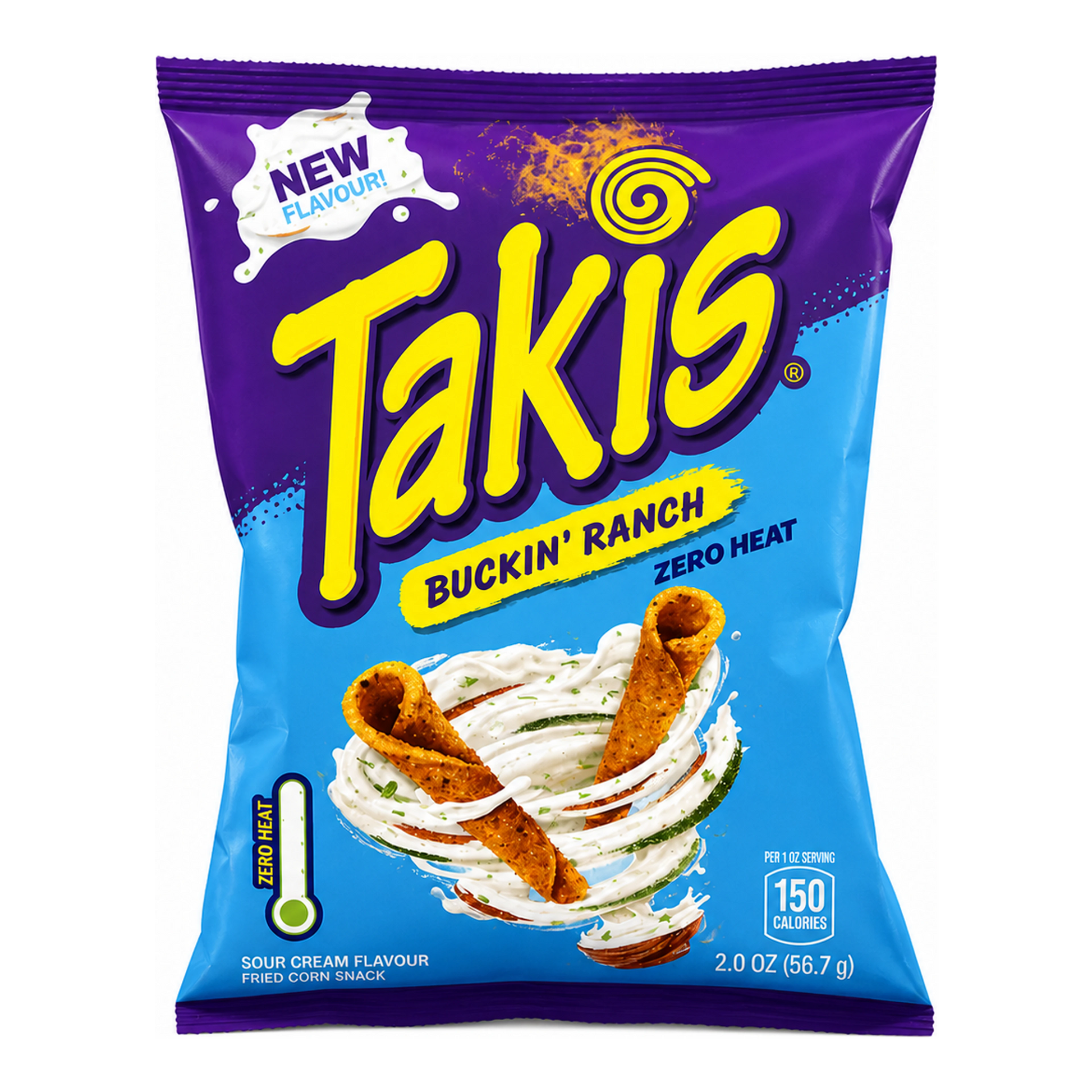 Takis Buckin’ Ranch - Ranch ízű tortilla chips (Zero Heat) import termékfotó Candyland Tata