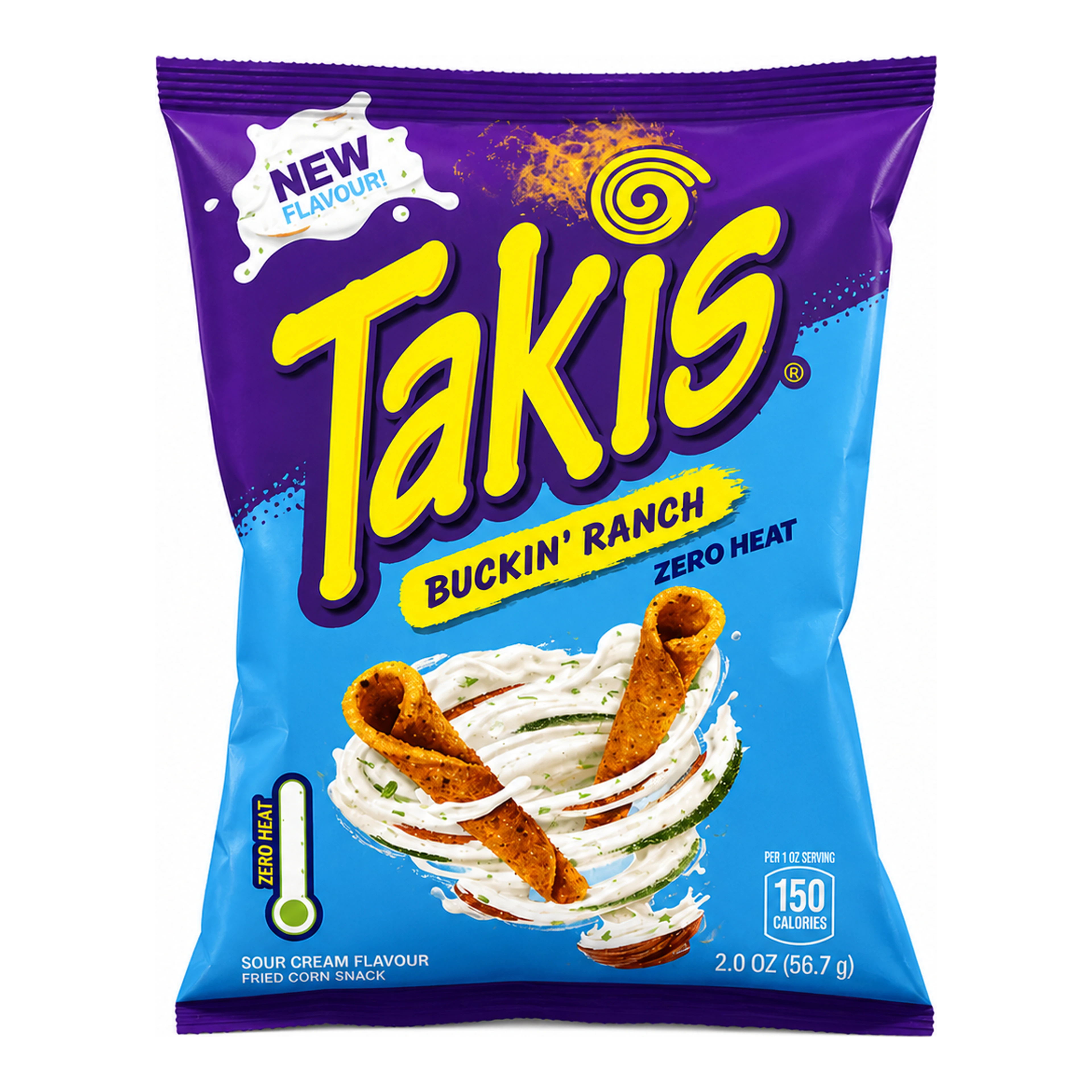 Takis Buckin’ Ranch - Ranch ízű tortilla chips (Zero Heat) import termékfotó Candyland Tata