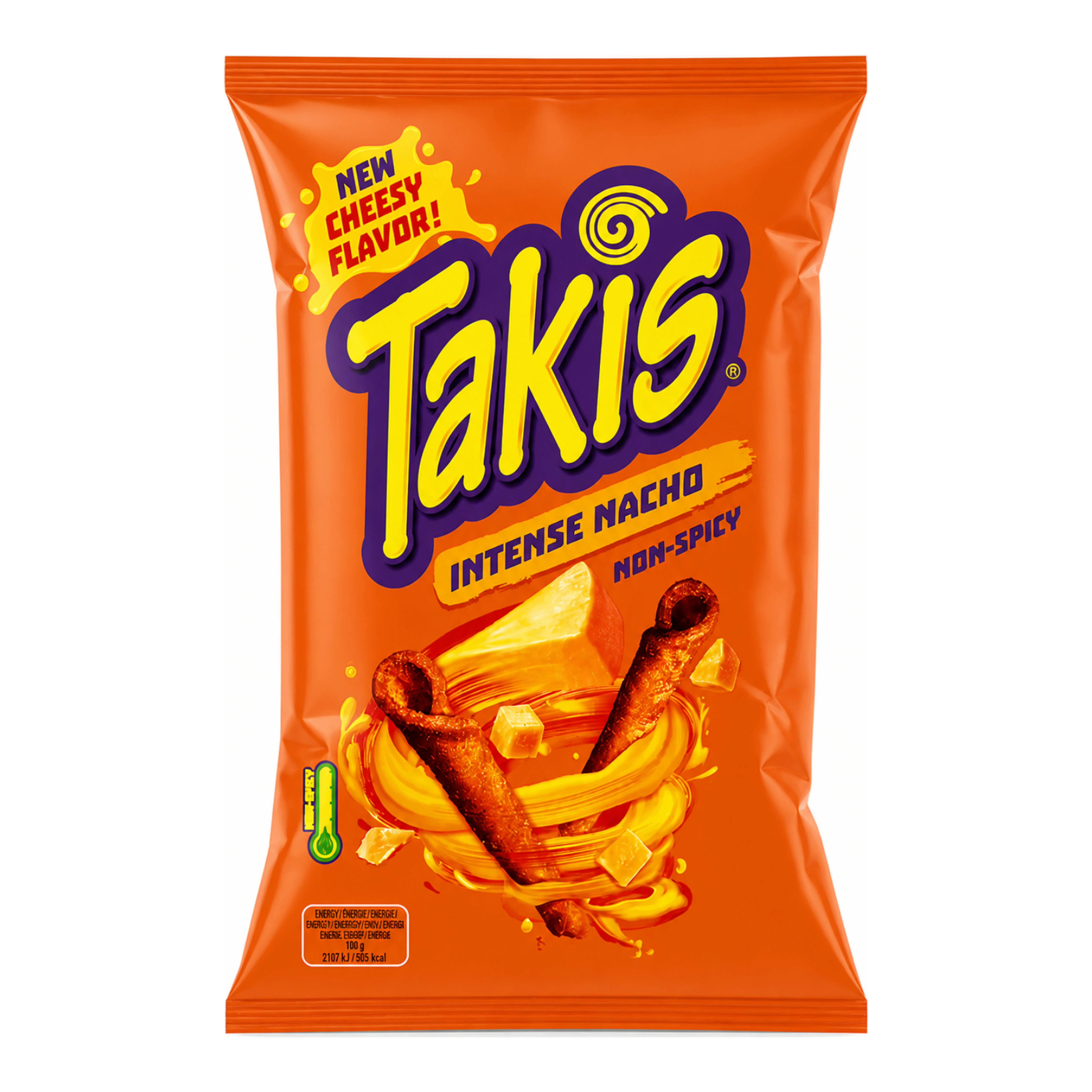Takis Intense Nacho - Sajtos tortilla chips (nem csípős) import termékfotó Candyland Tata