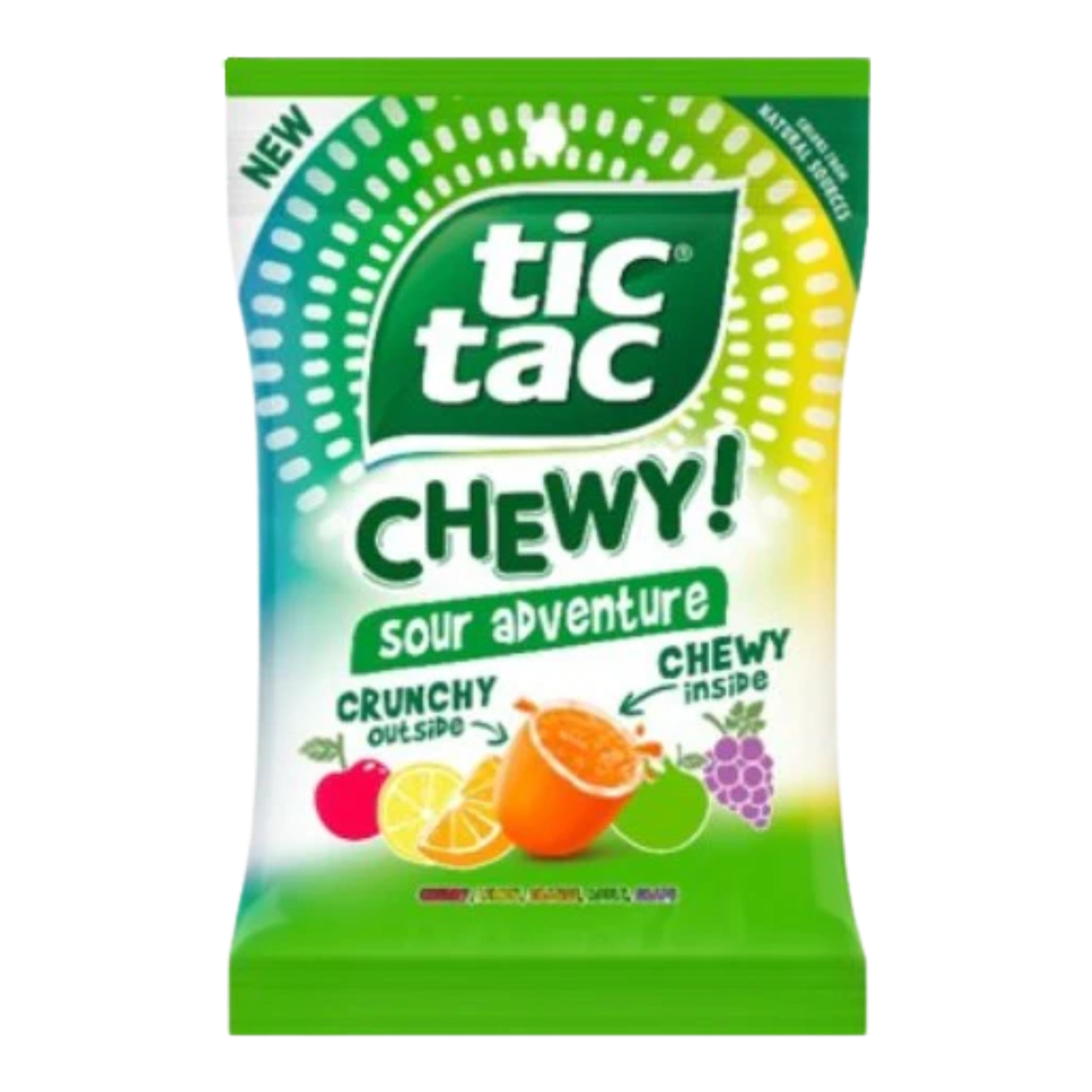 Tic Tac Chewy Sour Adventure 80 g import termékfotó Candyland Tata