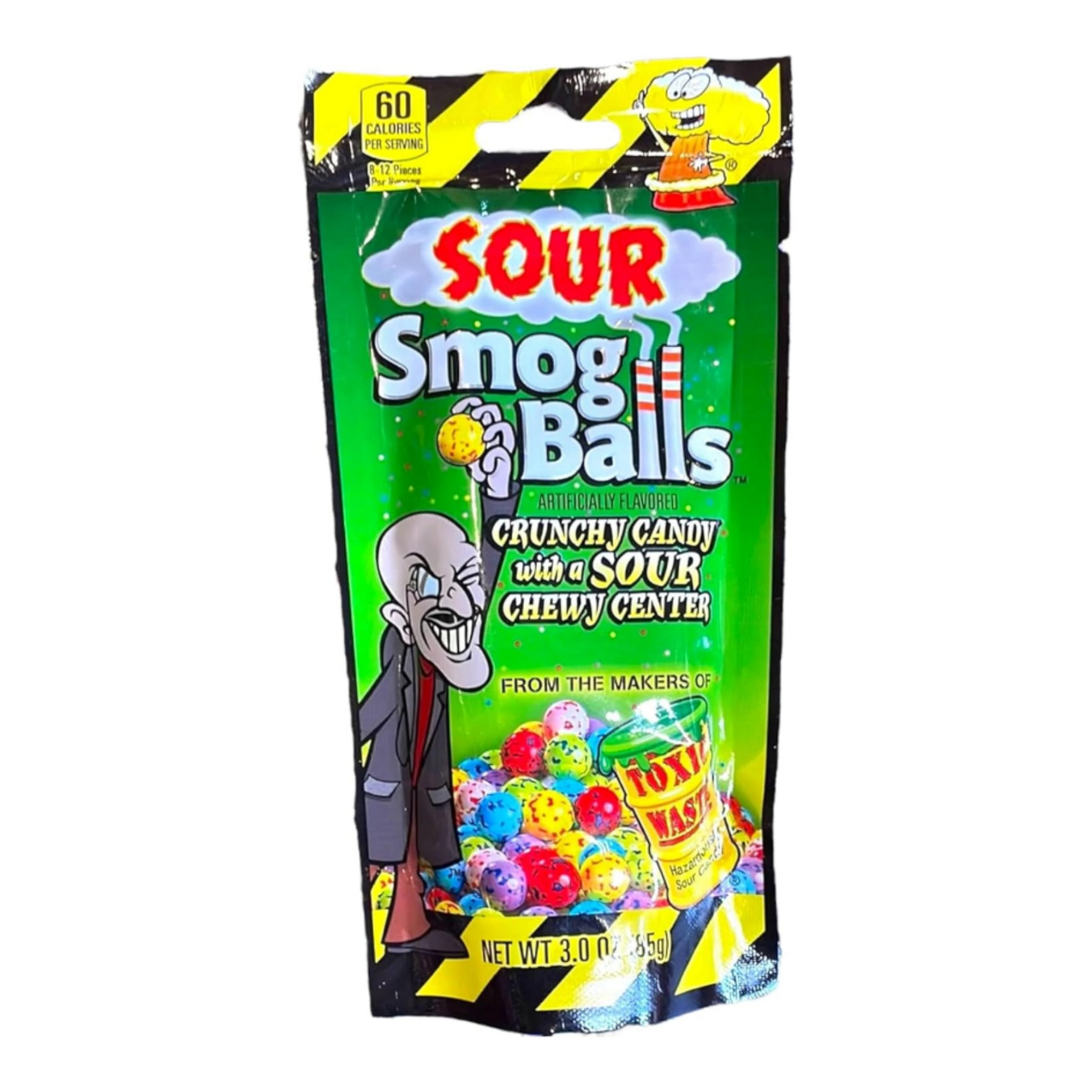 Toxic Waste Sour Smog Balls 85 g import termékfotó Candyland Tata