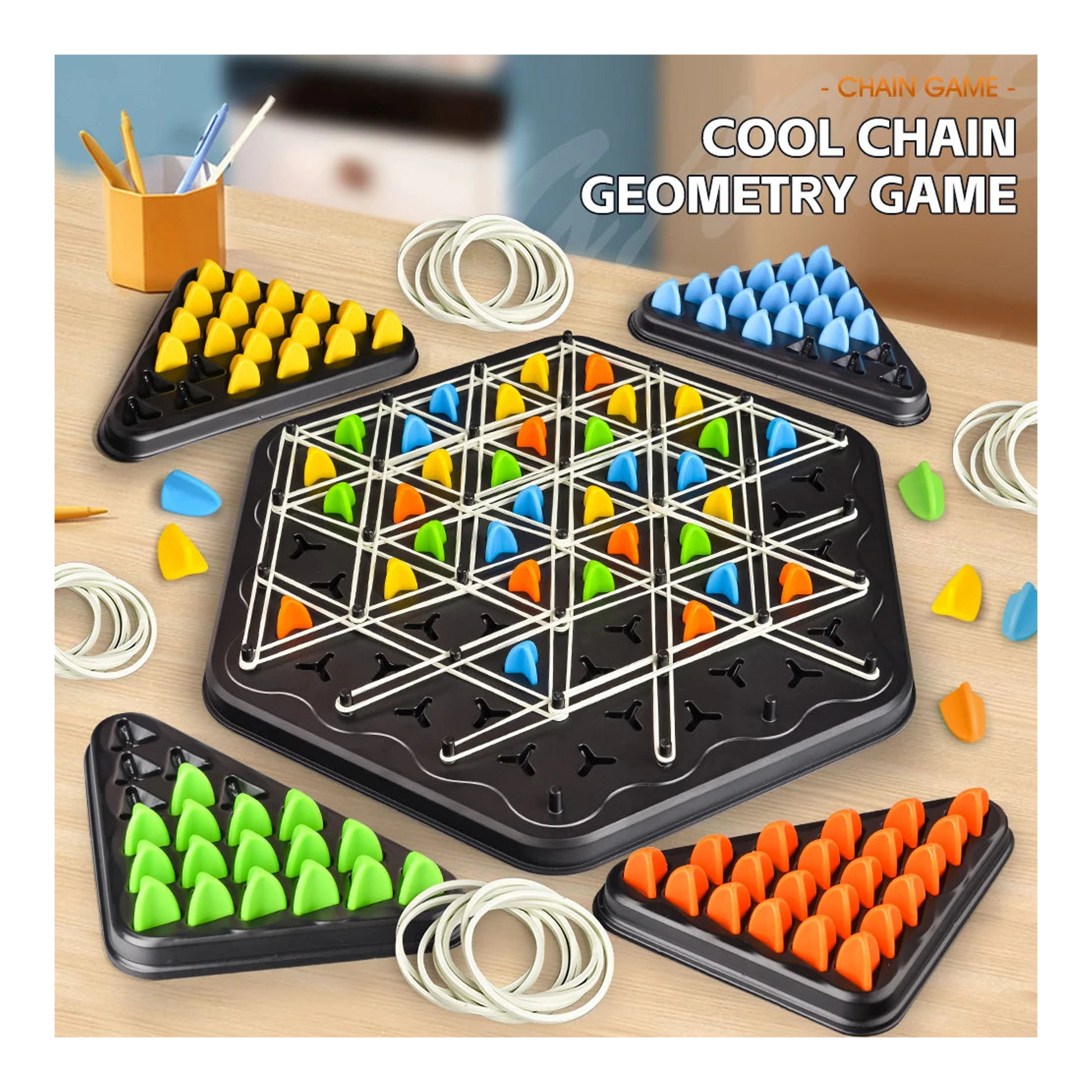 Triangle Link logikai party játék import termékfotó Candyland Tata - 2. kép