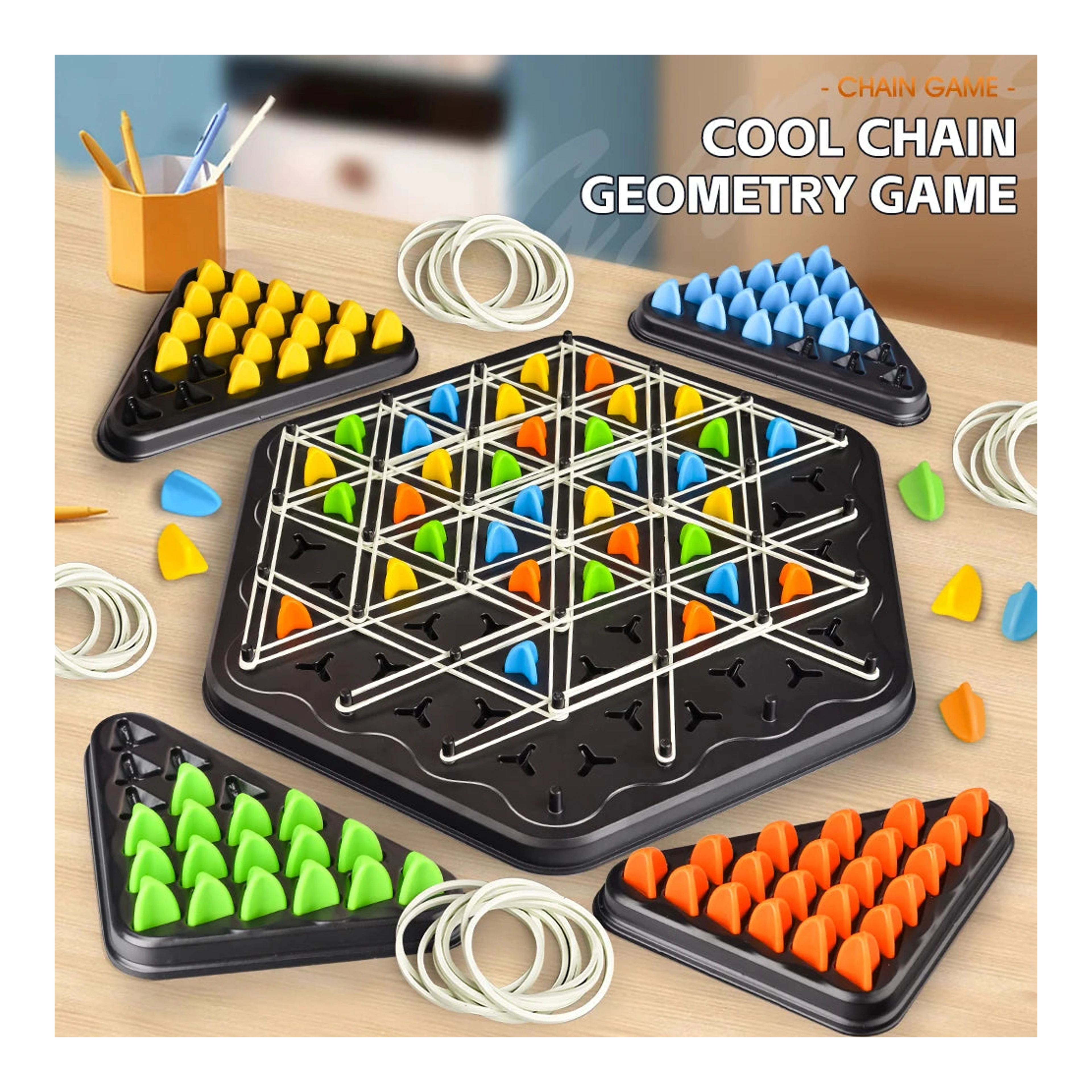Triangle Link logikai party játék import termékfotó Candyland Tata - 2. kép