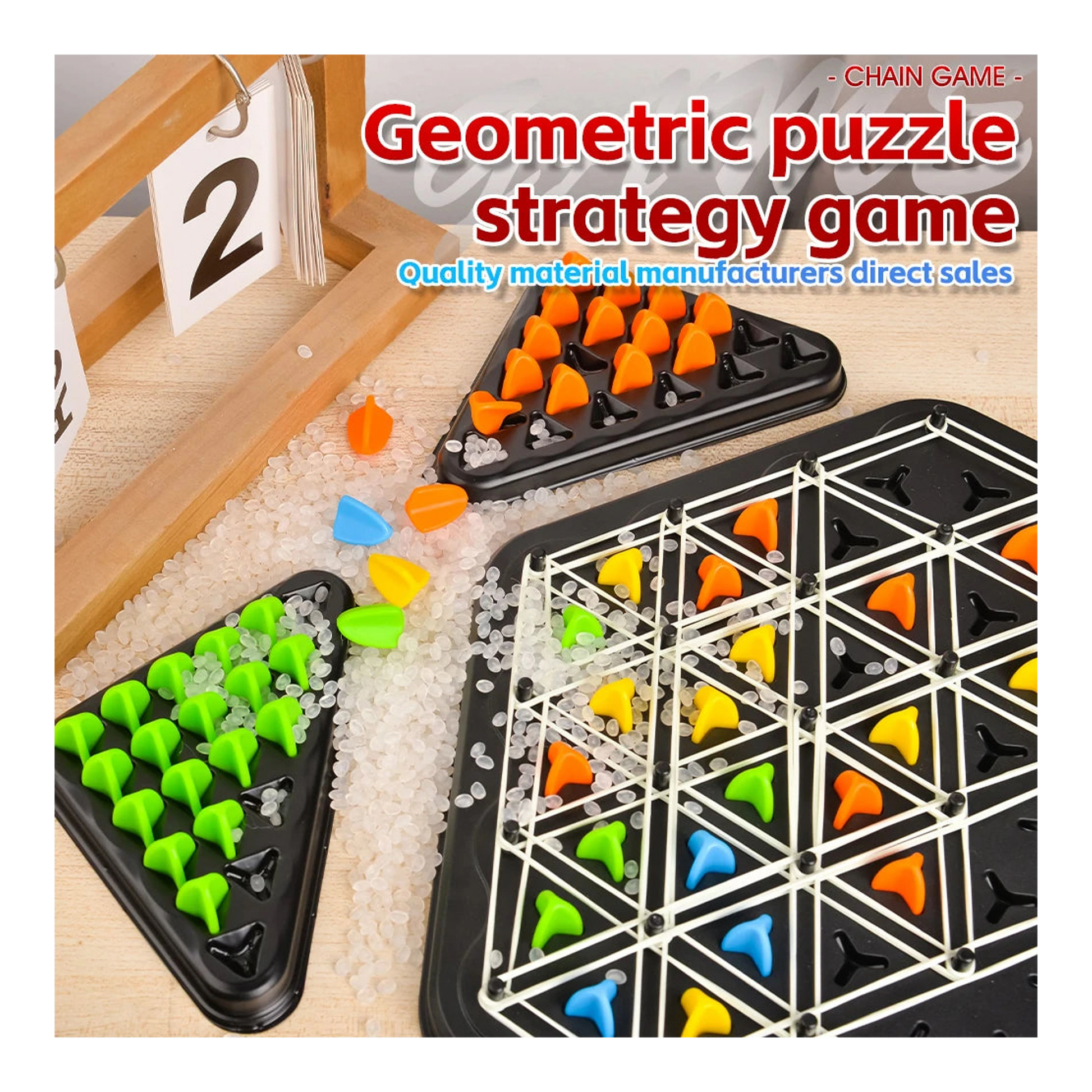 Triangle Link logikai party játék import termékfotó Candyland Tata - 5. kép