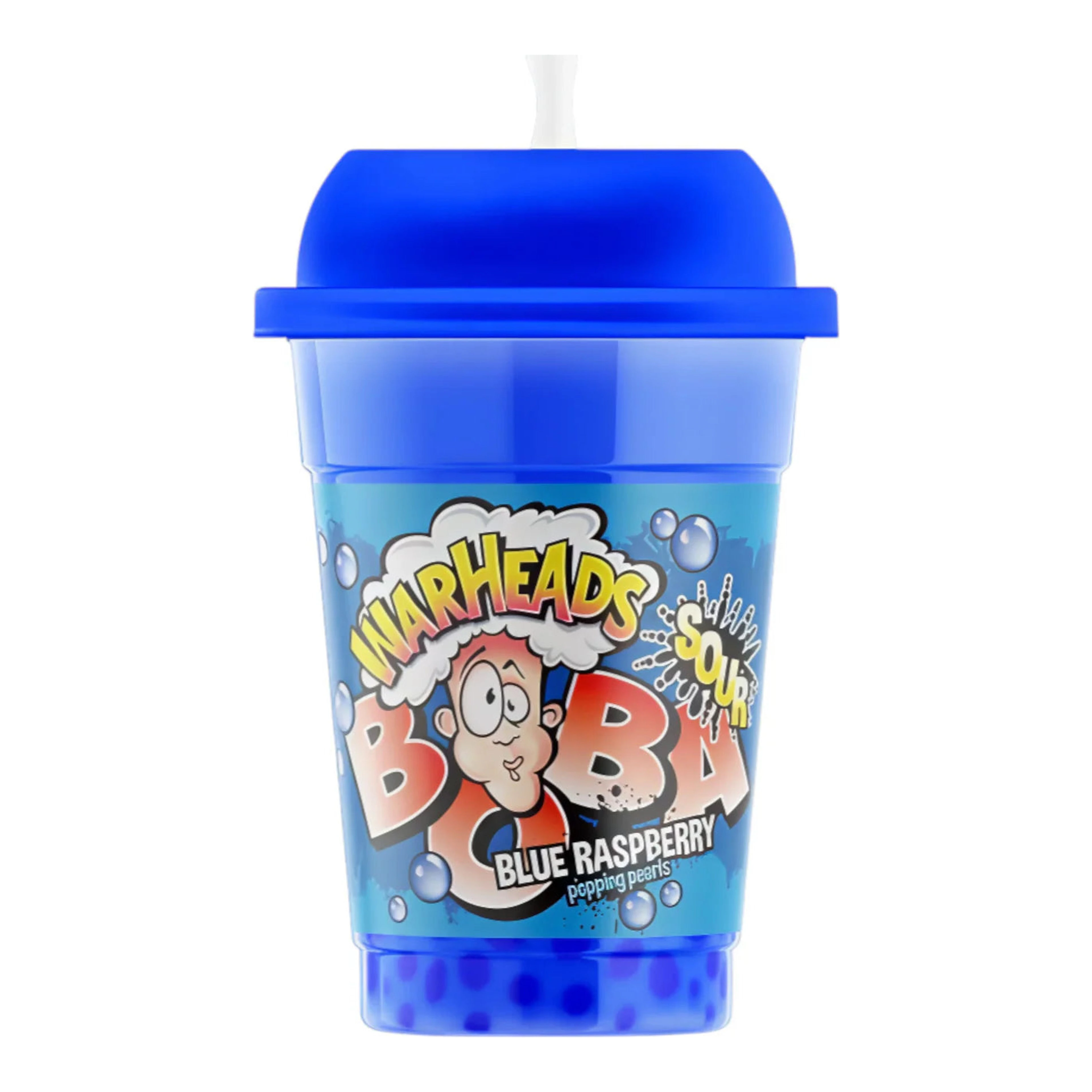 Warheads 400 ml Boba Sour Blue Raspberry import termékfotó Candyland Tata