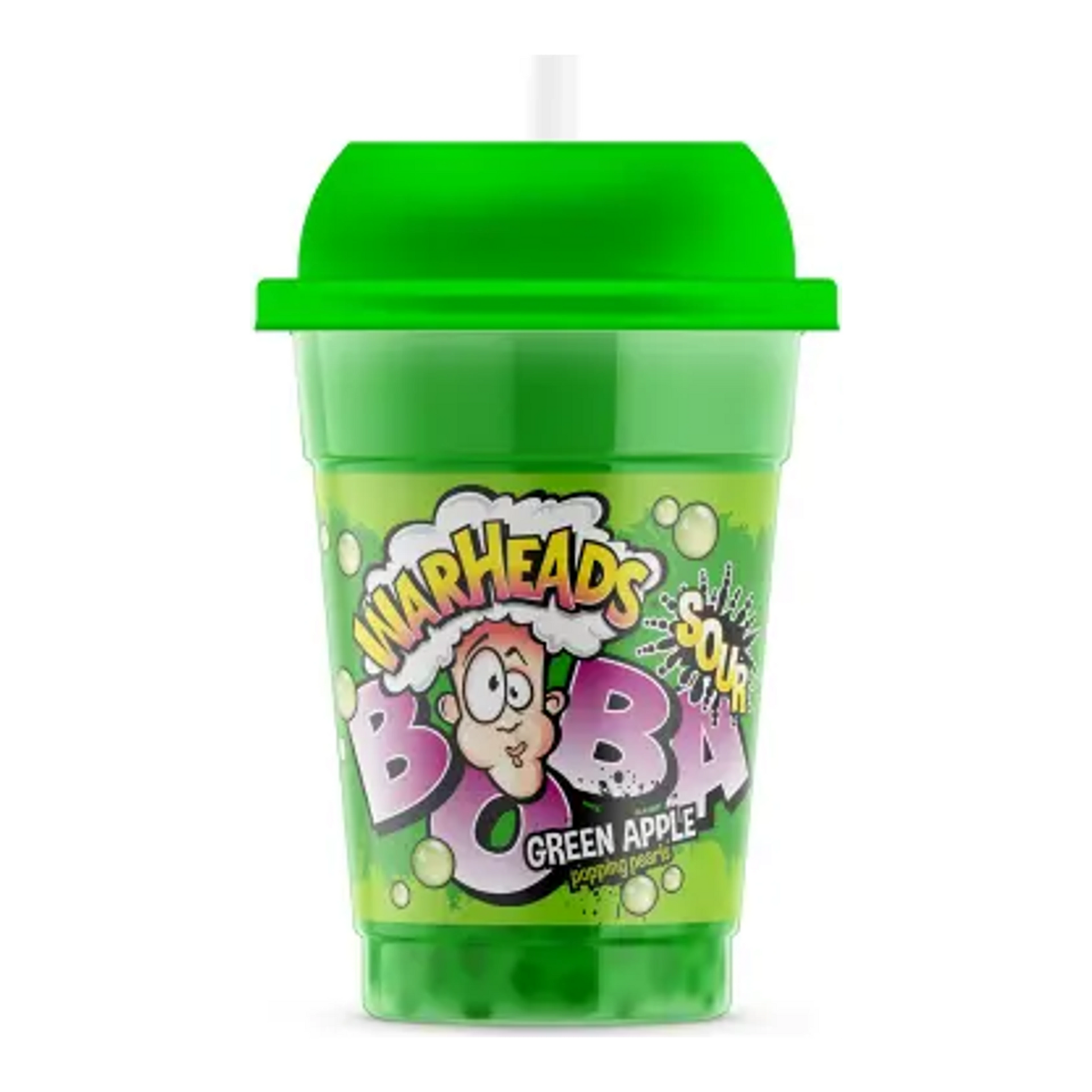 Warheads 400 ml Boba Sour Green Apple import termékfotó Candyland Tata