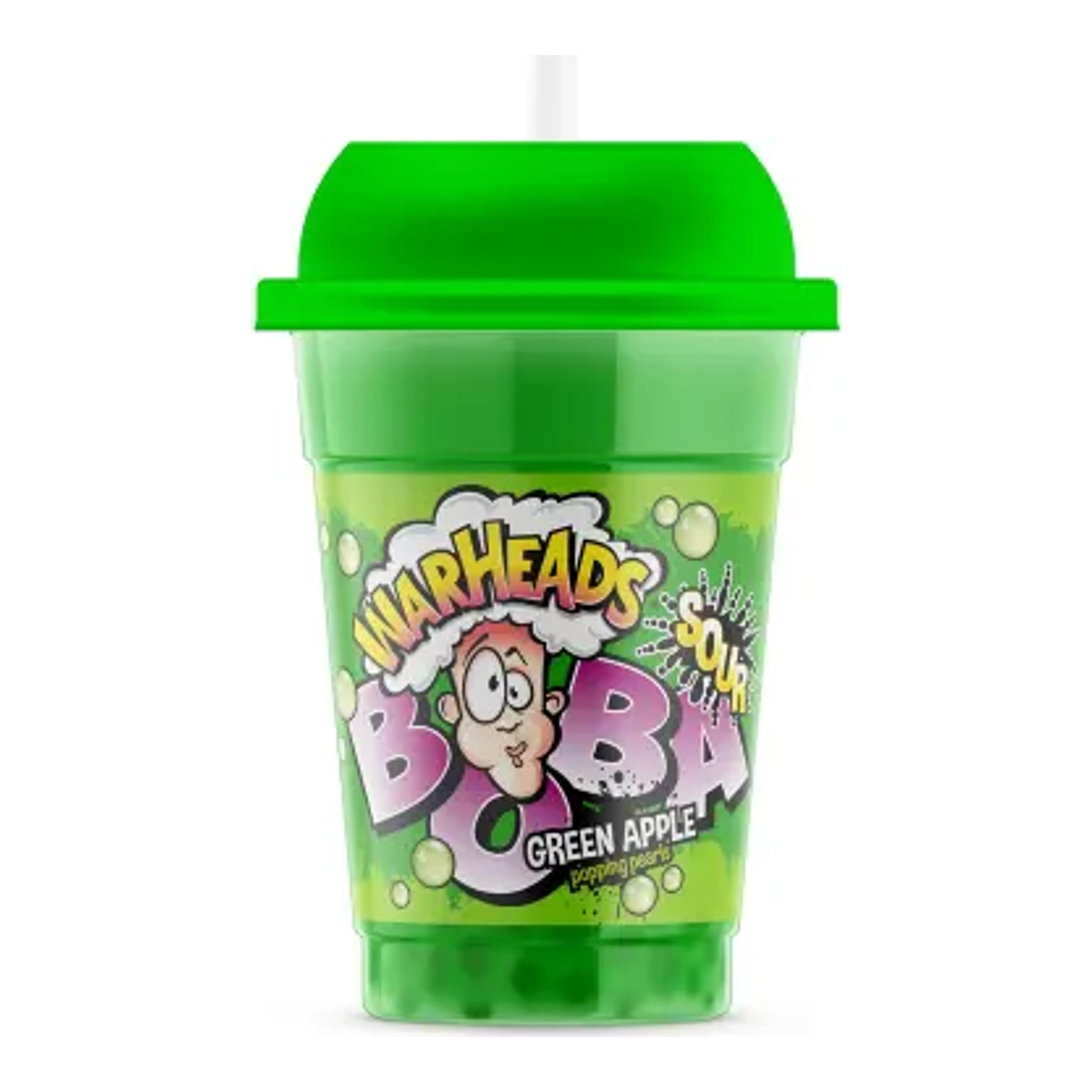 Warheads 400 ml Boba Sour Green Apple import termékfotó Candyland Tata