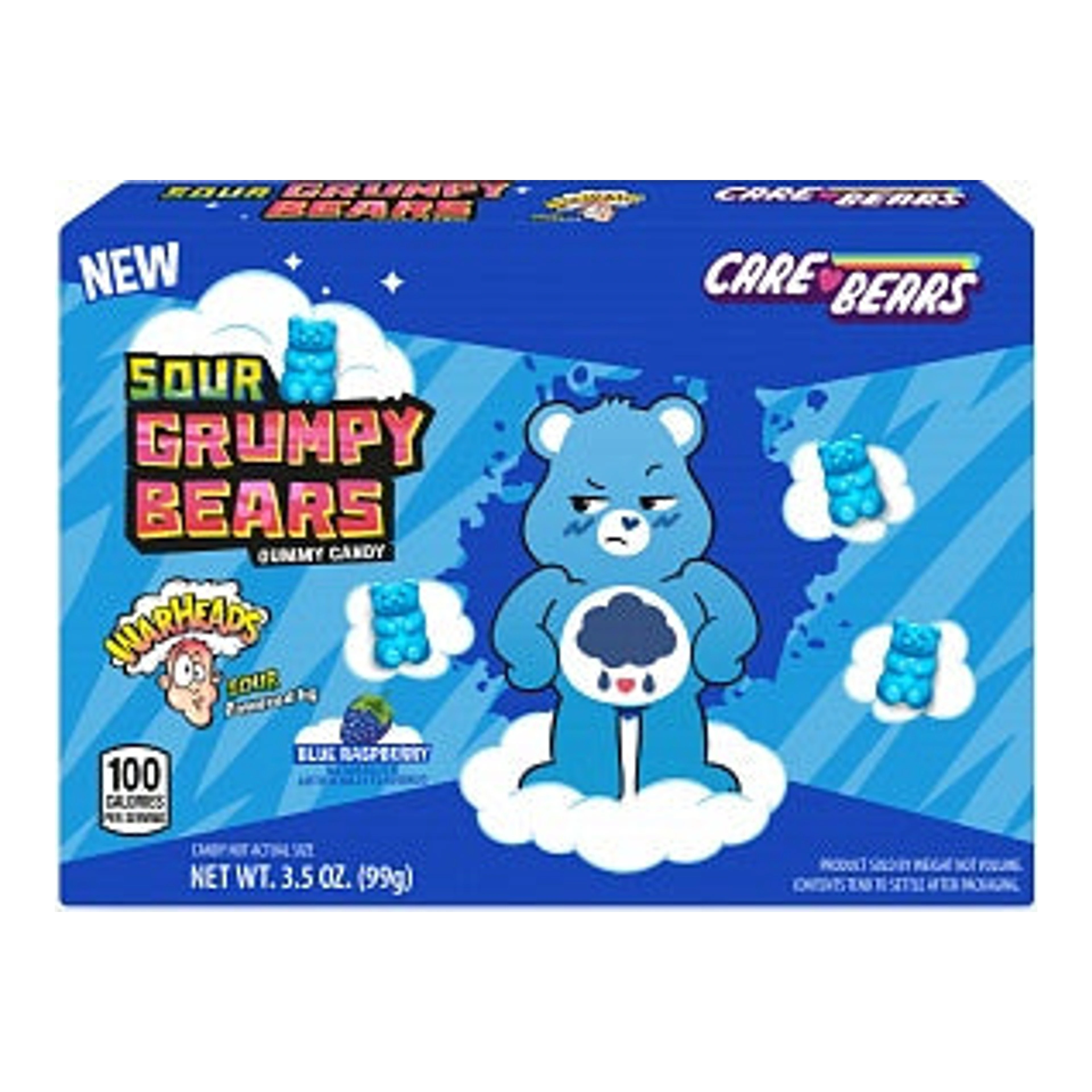 Warheads Care Bears Sour Grumpy Bears 99 g import termékfotó Candyland Tata