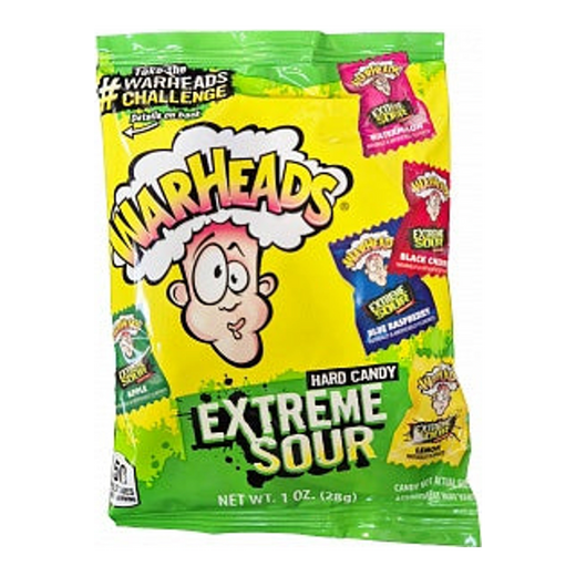 Warheads Extreme Sour Hard Candy 28 g