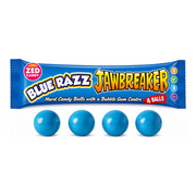 Zed Candy Blue Razz Jawbreaker - Kék málnás extra kemény cukorka golyók import termékfotó Candyland Tata