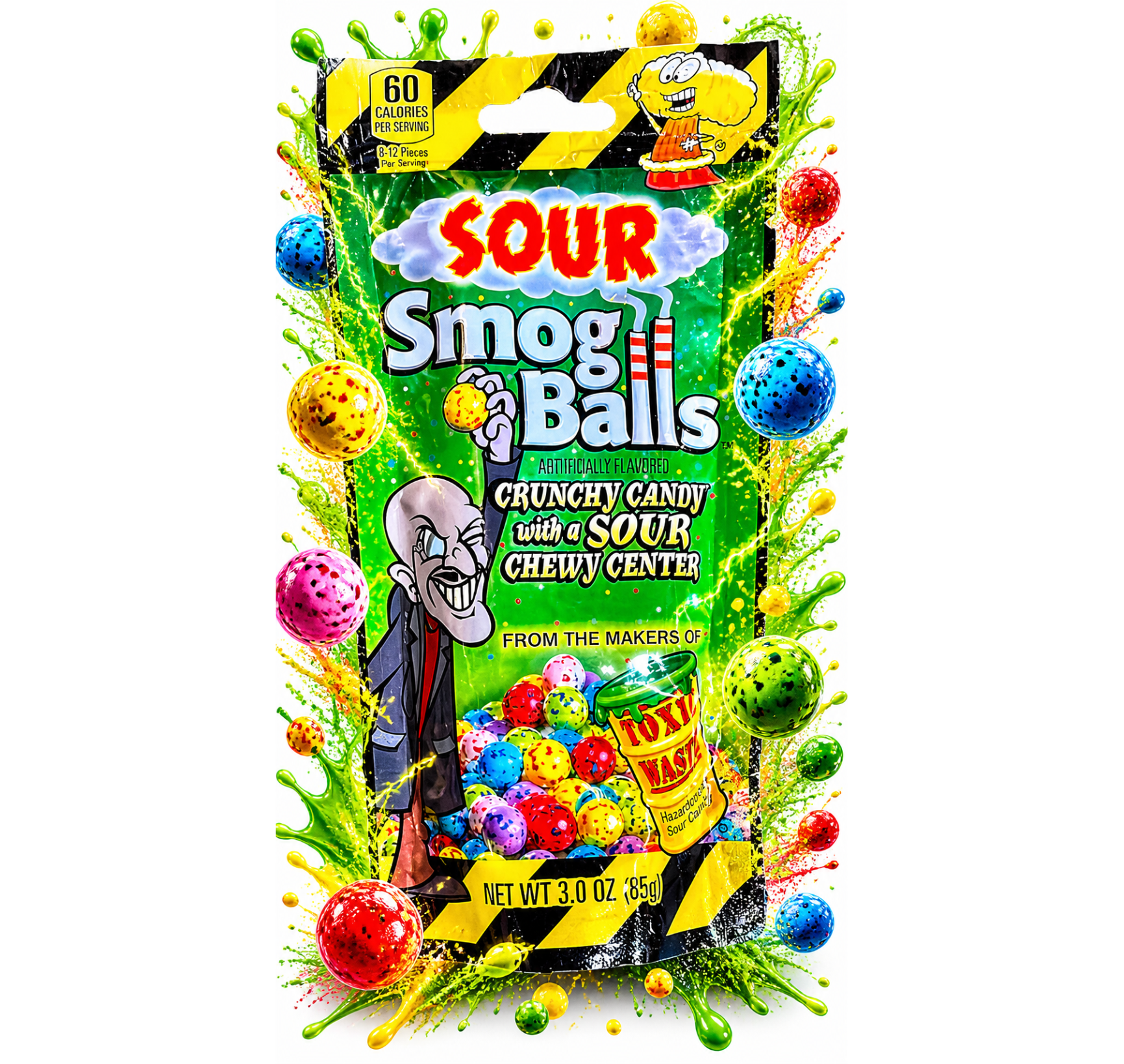 Toxic Waste Sour Smog Balls 85g
