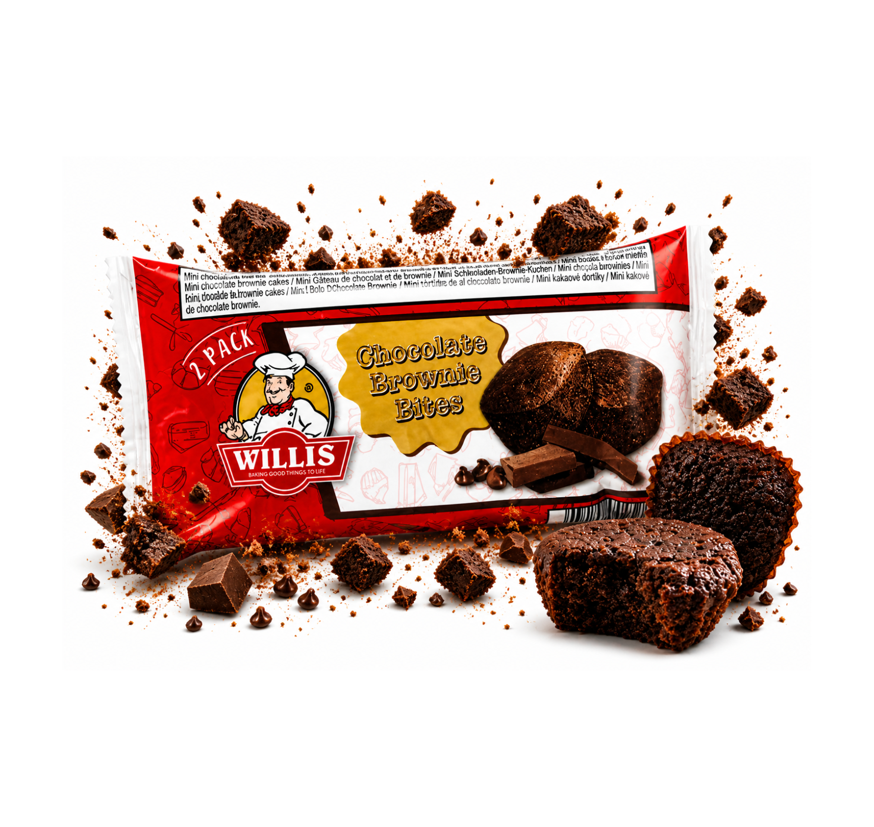 Willis Chocolate Brownie Bites 2 Pack – Puha csokis brownie falatok