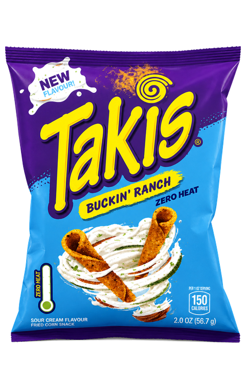 Takis Buckin’ Ranch - Ranch ízű tortilla chips (Zero Heat)